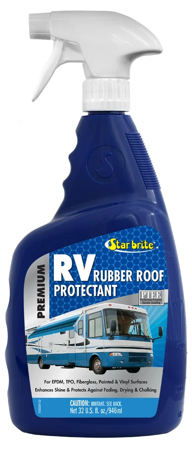 075932 – STAR BRITE Rubber Roof Protectant, Use To Condition RV Rubber Roof 32 Ounce Trigger Spray Bottle Single With...